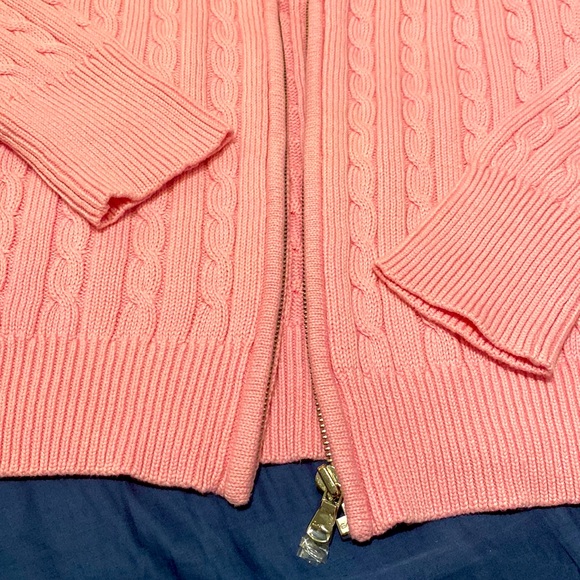 NEW 100% Cotton light pink Ralph Lauren zip up sweater - Picture 3 of 5